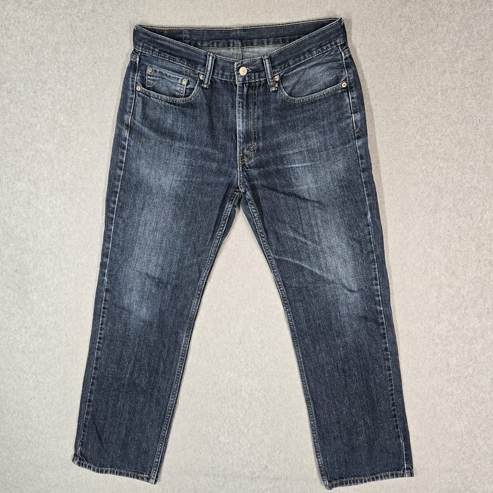 Levi's 514 Men Jeans 33X30 Blue Denim Straight Slim 28" Inseam